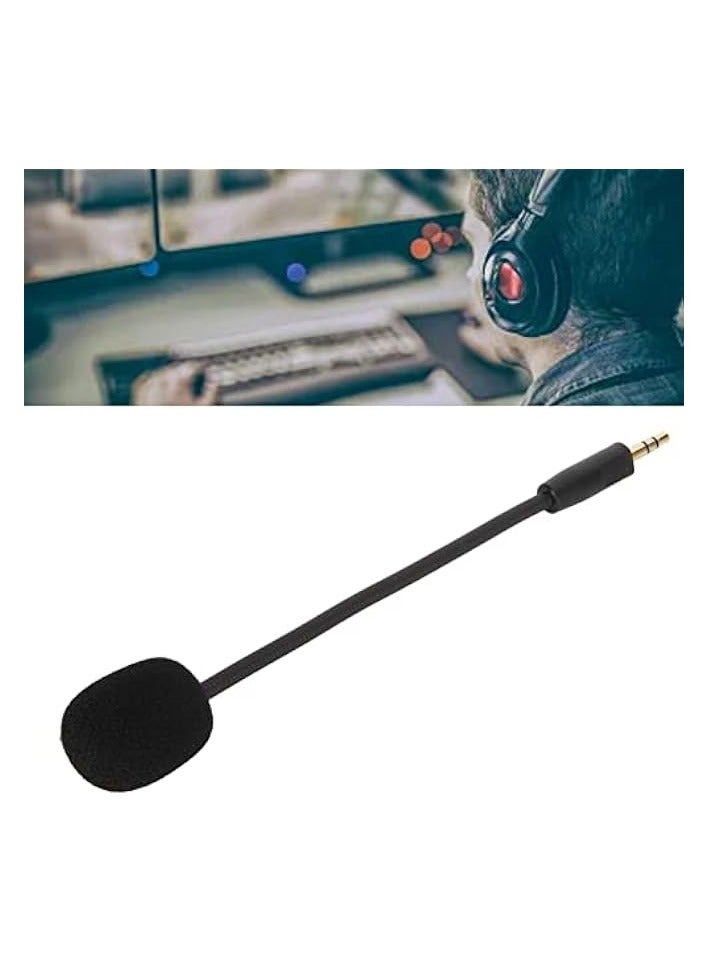 3.5mm Microphone Detachable Gaming Microphone Boom for , Noise Reduced Game Microphone with Removable Mic