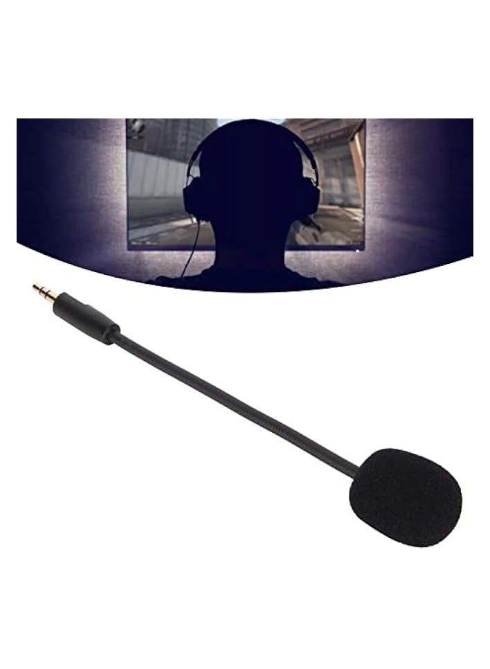 3.5mm Microphone Detachable Gaming Microphone Boom for , Noise Reduced Game Microphone with Removable Mic