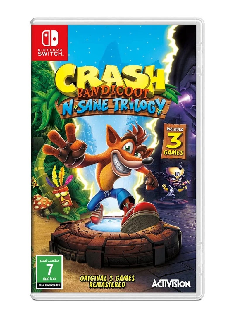 Crash Bandicoot N Sane Trilogy (KSA Version) - Adventure - Nintendo Switch