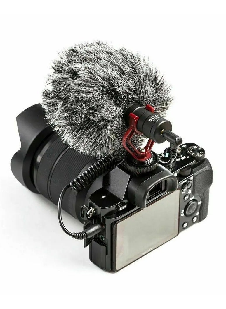 Video Recording Smartphone Microphone for iPhone Android Mobile Phone DSLR Camera Studio Mic