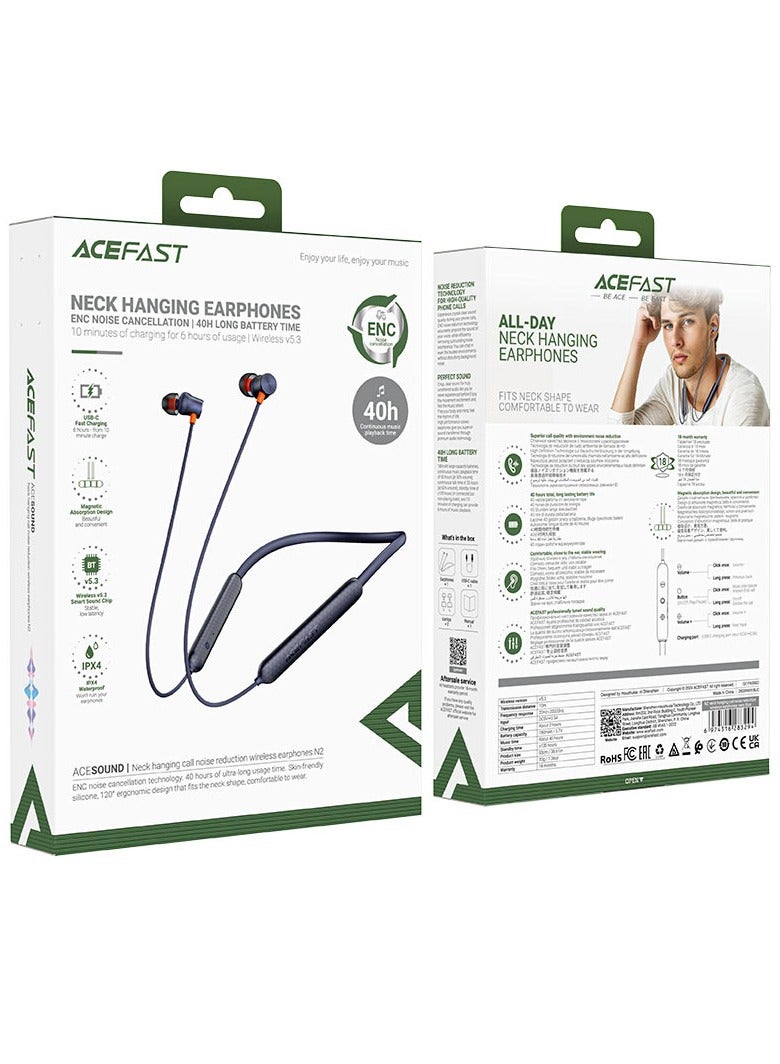 ACEFAST N2 neck hanging ENC wireless earphones.