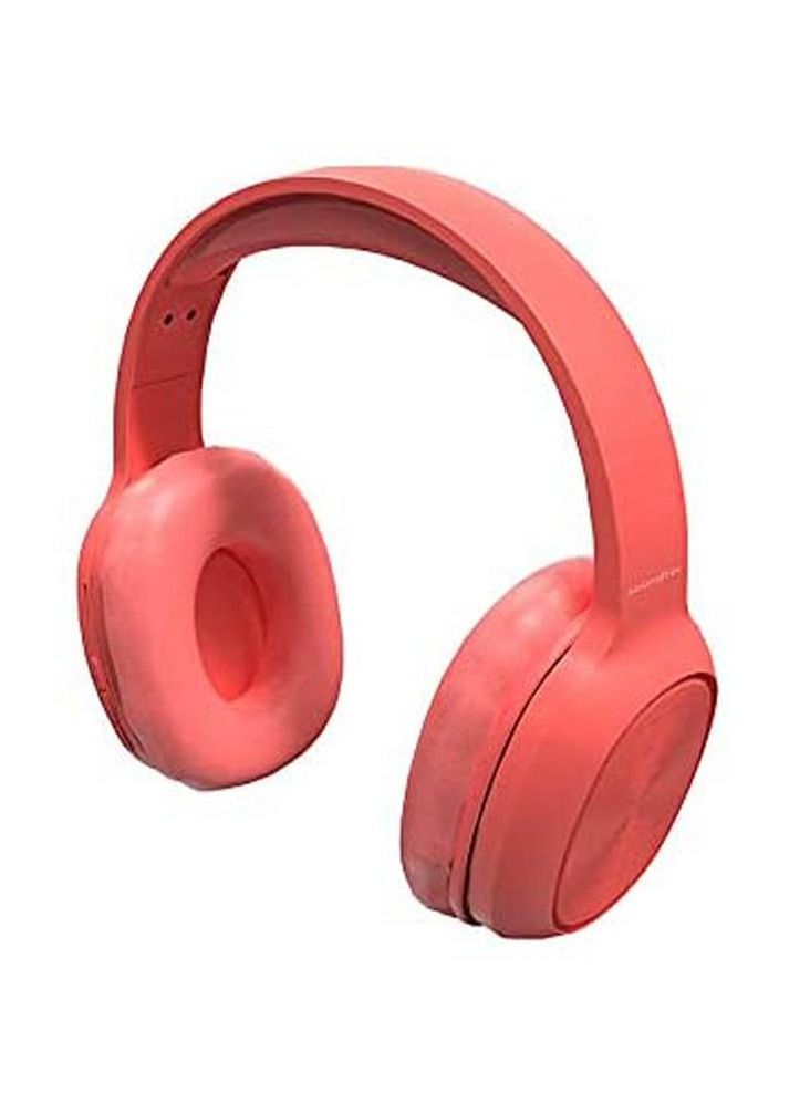 Headphones Noise Cancelling Soundtec Sound Pure Bass FM Wireless Active Siri Headphones - Red