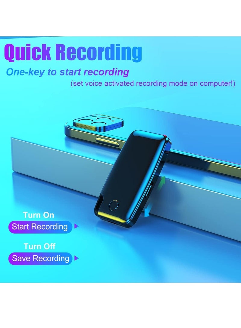 Voice Recorder, 64GB Voice Activated Recorder with 704 Hours Recording Capacity, MP3 Records, 30 Hours Battery Time Portable Recording Devices
