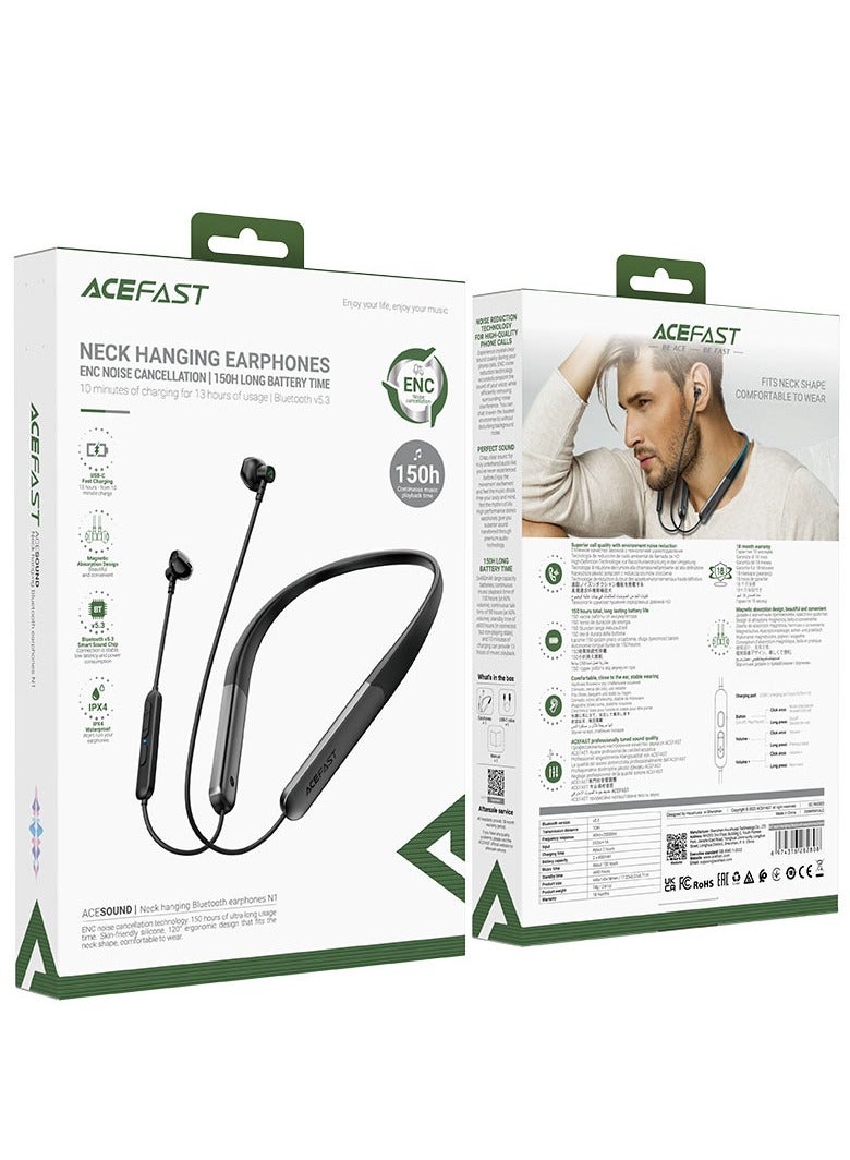 ACEFAST N1 neck hanging ENC Bluetooth earphones.