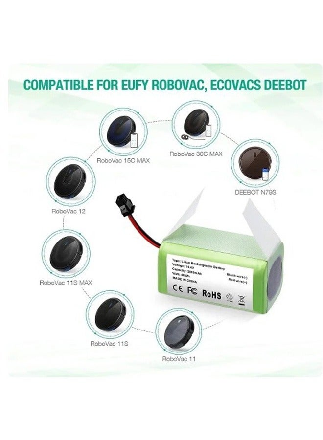 Replacement Battery Compatible With Robovac (2600mAh)