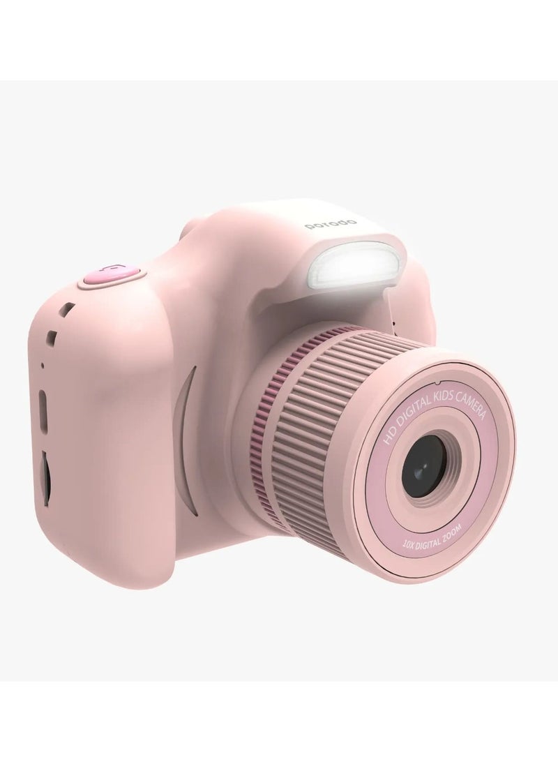 Kids Digital Camera with Dual Lens and Selfie Camera / Built-in Games / Photo & Video Filters - Pink