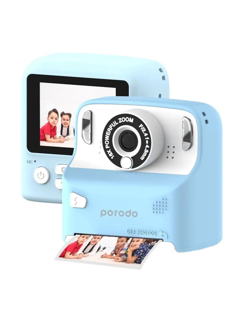 Kids Thermal Printing Instant Camera with Selfie Mirror and 320 x 240 Screen Resolution / Type-C Charging Port & 2.4