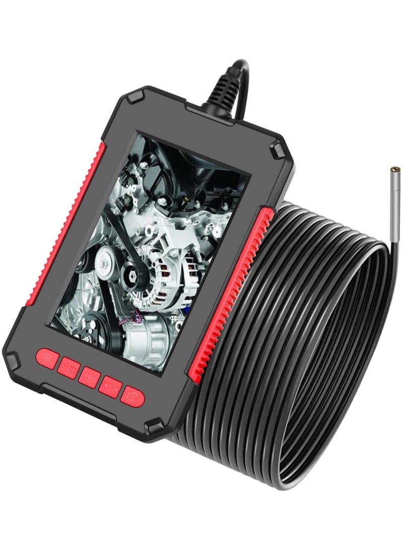 Reliable Industrial Endoscopic IP67 Waterproof Snake Camera 5-7H Work Time with 6 LED Lights Handheld 1280x720P Borescopes, 3.9mm 5m Hard Wire
