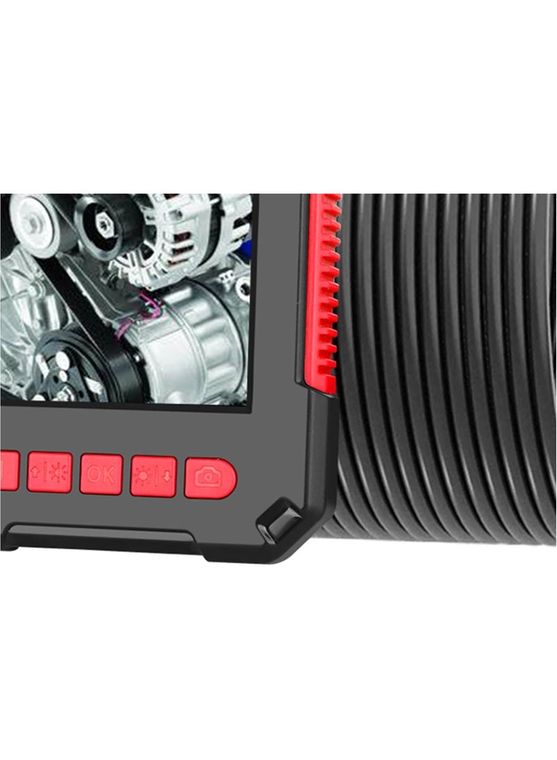Reliable Industrial Endoscopic IP67 Waterproof Snake Camera 5-7H Work Time with 6 LED Lights Handheld 1280x720P Borescopes, 3.9mm 5m Hard Wire
