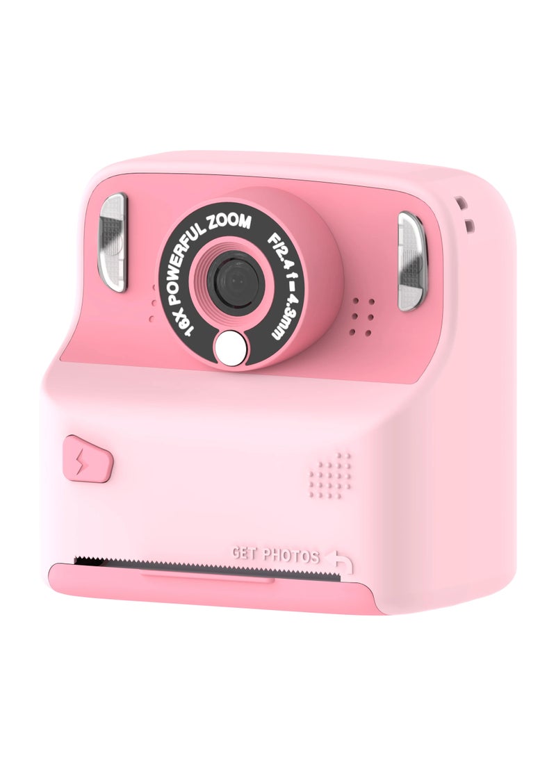 Kids Thermal Printing Instant Camera with Selfie Mirror and 320 x 240 Screen Resolution / Type-C Charging Port & 2.4