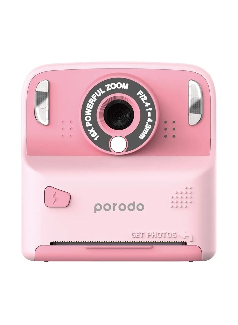 Kids Thermal Printing Instant Camera with Selfie Mirror and 320 x 240 Screen Resolution / Type-C Charging Port & 2.4