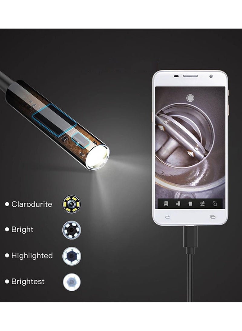 Snake Inspection Borescope,Type C Borescope,Scope Camera with Light, USB Endoscope, Type C Borescope, Scope Camera with 8 LED Lights for Android and IOS Smartphone, IPhone, IPad, Samsung