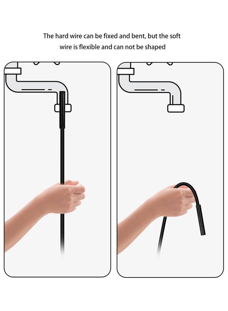 Snake Inspection Borescope,Type C Borescope,Scope Camera with Light, USB Endoscope, Type C Borescope, Scope Camera with 8 LED Lights for Android and IOS Smartphone, IPhone, IPad, Samsung