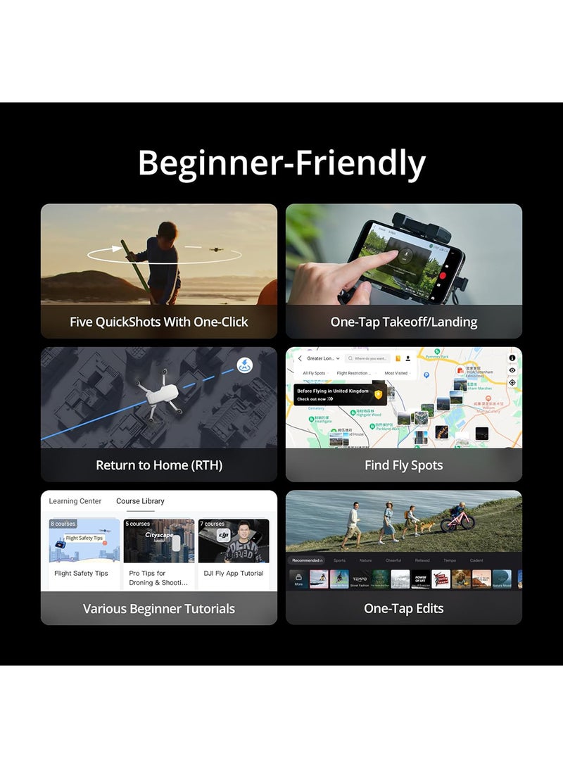 Mini 4K Fly More Combo, Drone with 4K UHD Camera for Adults, Under 249 g, 3-Axis Gimbal Stabilization, 10km Video Transmission, Auto Return, 3 Batteries for 93-Min Max Flight Time, QuickShots
