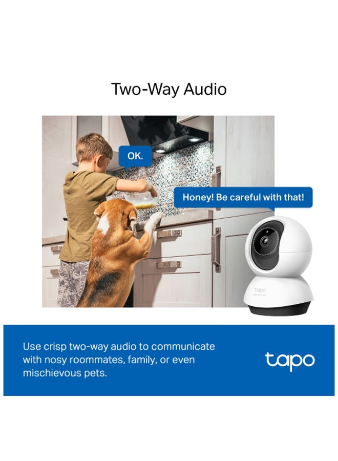 Tapo TC72 Pan/Tilt 2K QHD 4MP Smart Security WiFi Camera Indoor CCTV With 360° Rotational Views