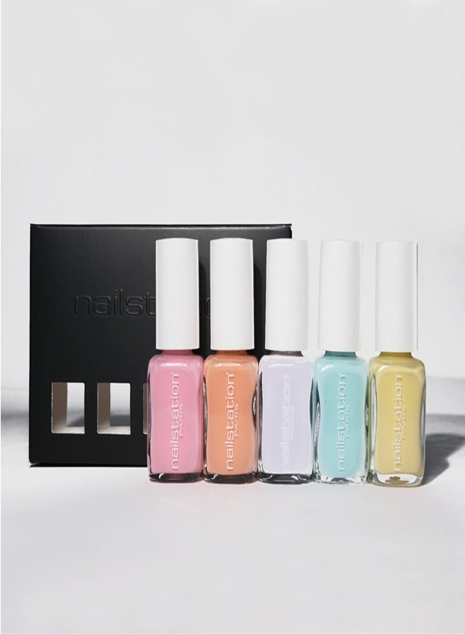 Set of 5 Pastel Rainbow Multicolor