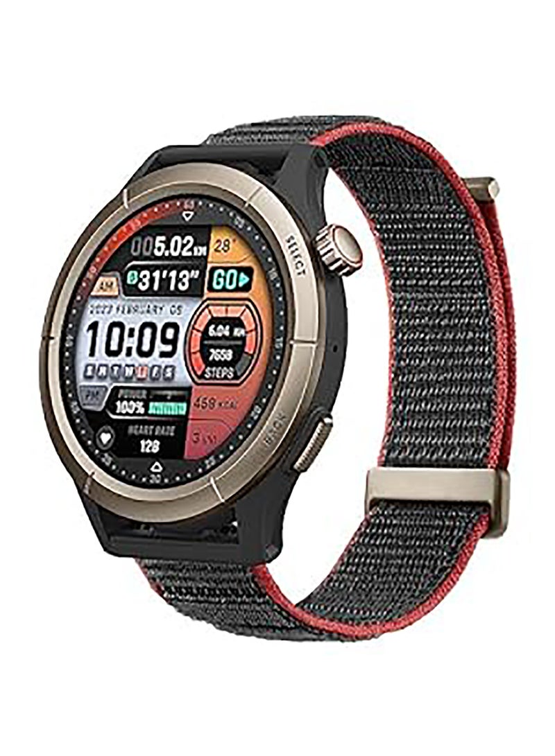 Cheetah Pro Running Watch With Chat Ai Coaching Run Track Black (Titanium Alloy Bezel)