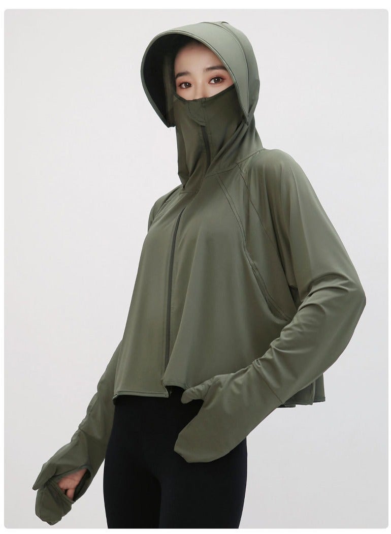 Fashionable And Minimalist Women's Sun Protection Clothing, UPF 50+ Long Sleeved Sun Protection Hoodie