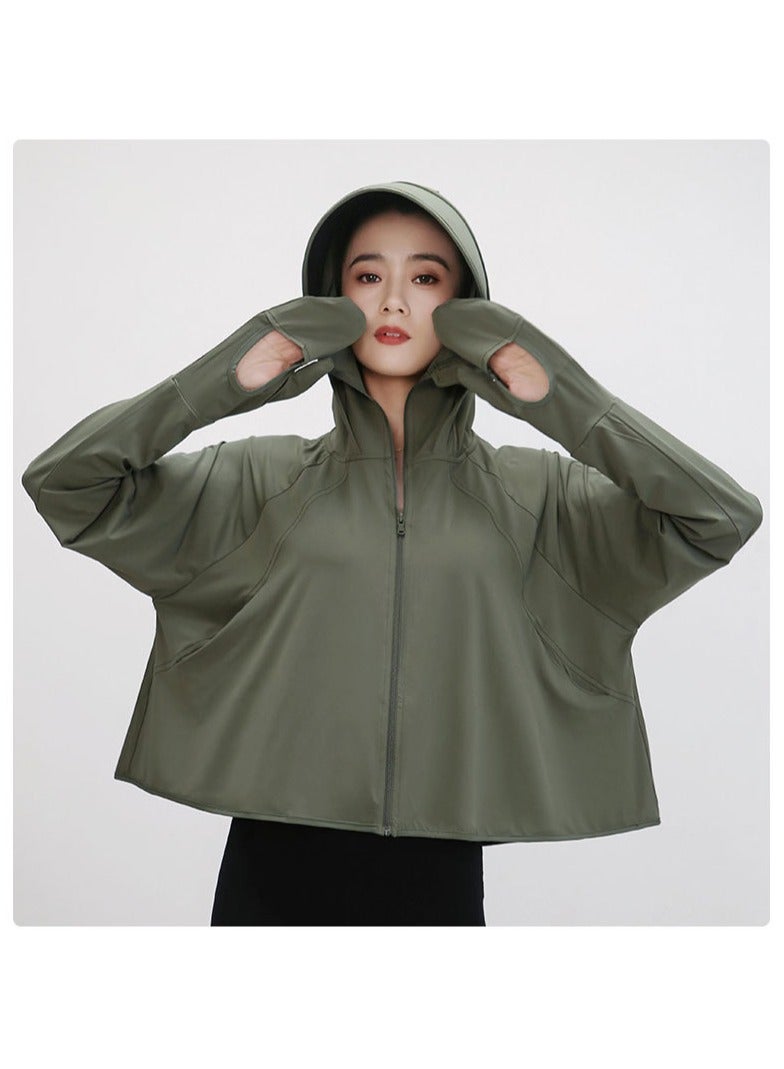 Fashionable And Minimalist Women's Sun Protection Clothing, UPF 50+ Long Sleeved Sun Protection Hoodie