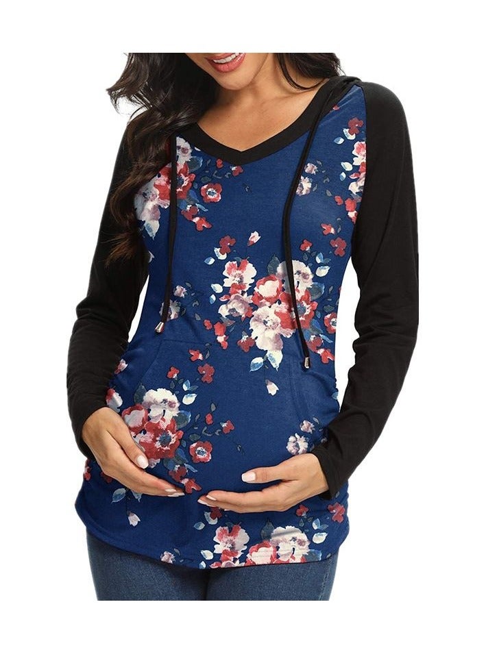 Maternity Hoodie Long Sleeves Shirts Casual Maternity Top Pregnancy Sweatshirt Casual Clothes