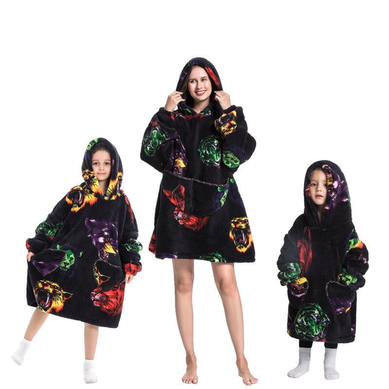 New Hooded Blanket Hoodie Autumn Winter Warm Wearable SweatshirtBeasthead Cold Suit Beasthead Cold Suit