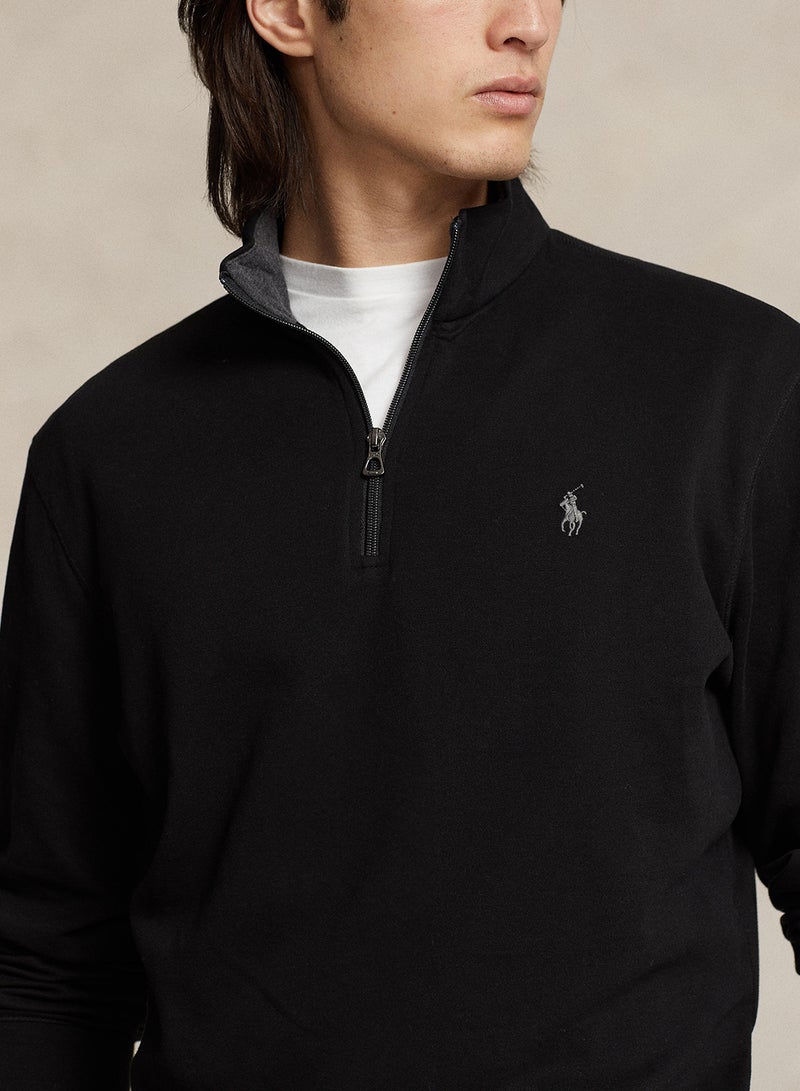 Luxury Jersey Quarter-Zip Pullover