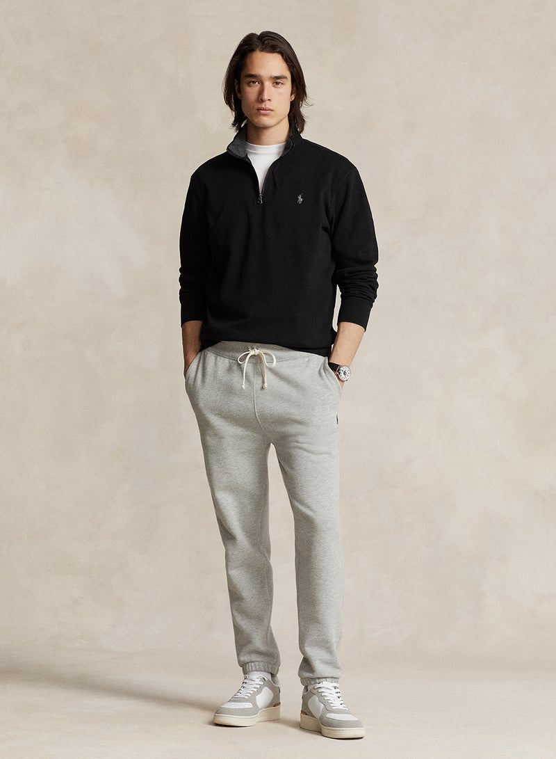 Luxury Jersey Quarter-Zip Pullover