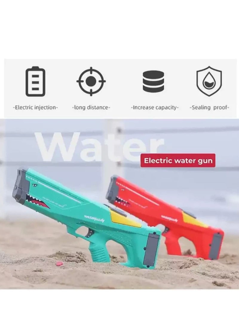 Automatic Electric High Pressure Water Toy Gun Outdoor Beach Summer Pool Toys For Kids And Adult With Rechargeable Battery