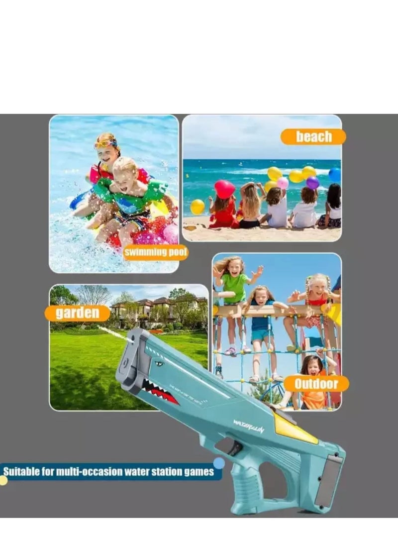 Automatic Electric High Pressure Water Toy Gun Outdoor Beach Summer Pool Toys For Kids And Adult With Rechargeable Battery