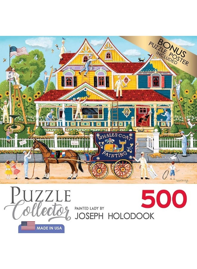 CRA-Z-Art - RoseArt - Puzzle Collector - Painted Lady - 500 Piece Jigsaw Puzzle