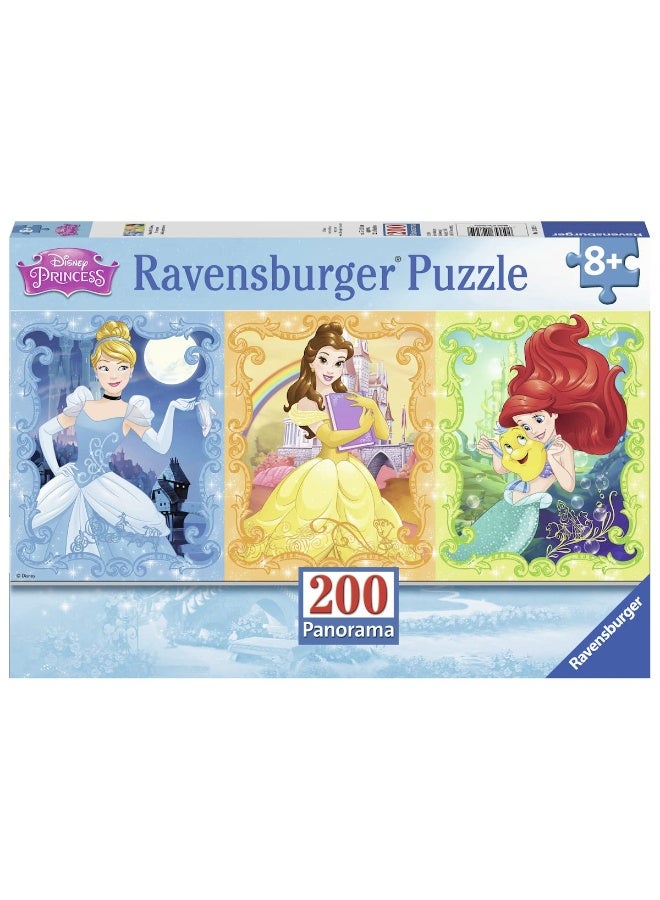 Ravensburger Disney Princesses Panorama Puzzle  200 Unique Pieces  Enhances Concentration  Creativity  Fun Group Activity  Ideal Gift for Kids  FSC Certified