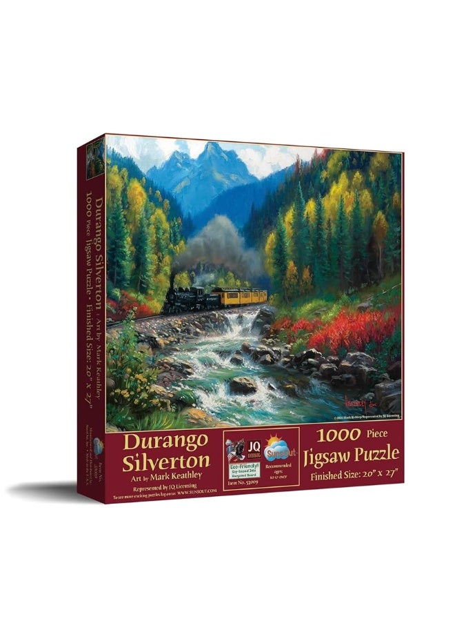 SUNSOUT INC - Durango Silverton - 1000 pc Jigsaw Puzzle by Artist: Mark Keathley - Finished Size 20