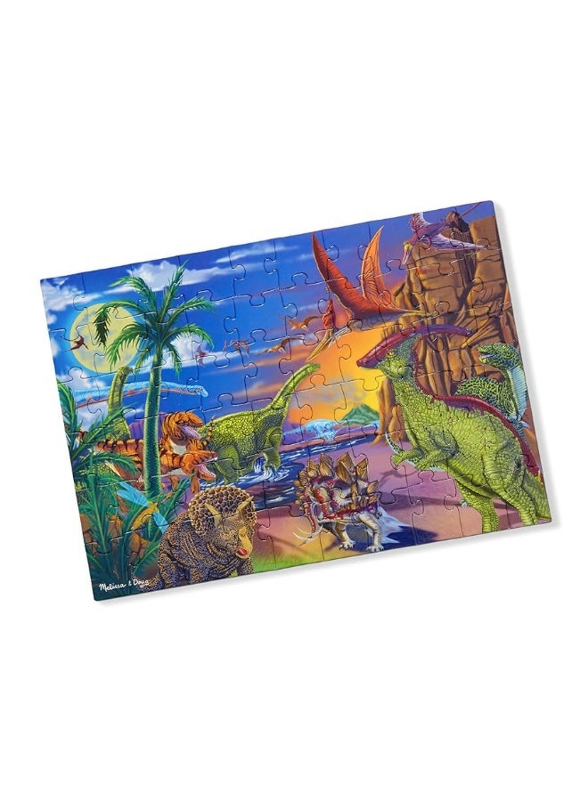 Melissa & Doug Land of Dinosaurs Jigsaw Puzzle (60 pcs) - FSC-Certified Materials