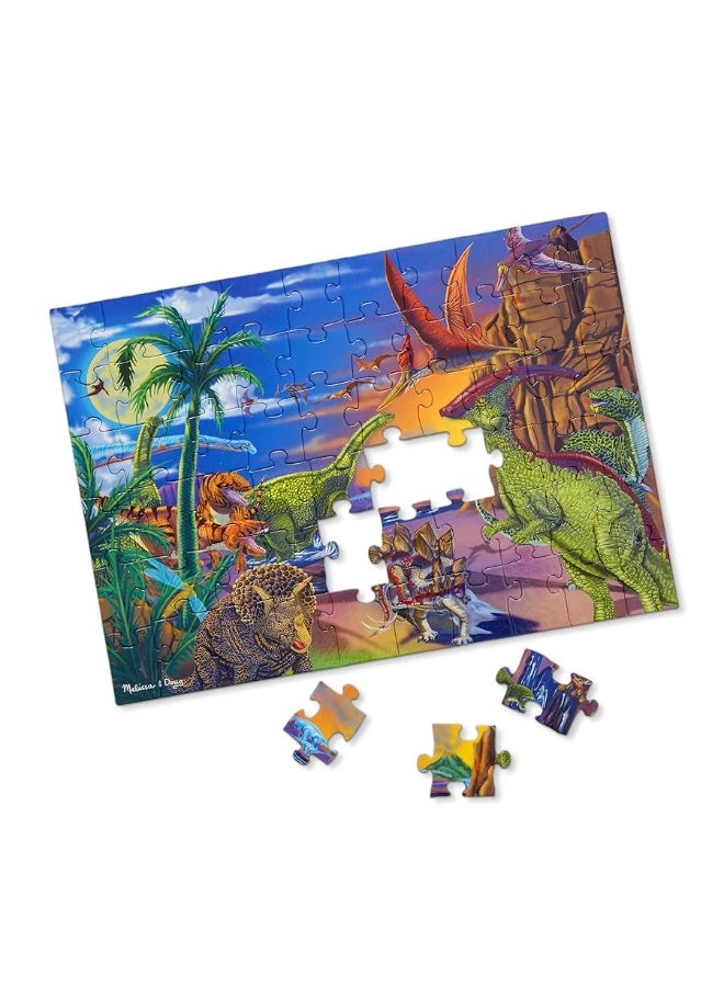 Melissa & Doug Land of Dinosaurs Jigsaw Puzzle (60 pcs) - FSC-Certified Materials