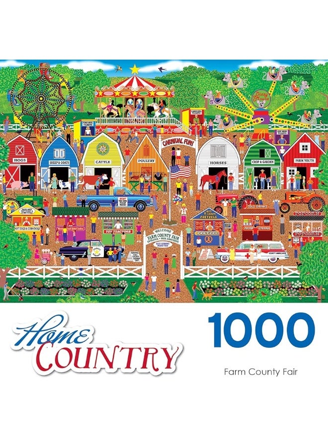 Home Country  Farm County Fair  1000 Piece Jigsaw Puzzle for Adults