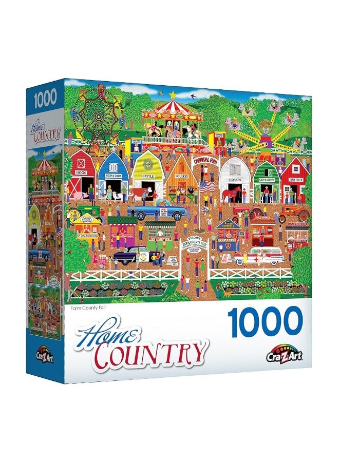 Home Country  Farm County Fair  1000 Piece Jigsaw Puzzle for Adults