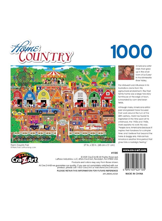 Home Country  Farm County Fair  1000 Piece Jigsaw Puzzle for Adults