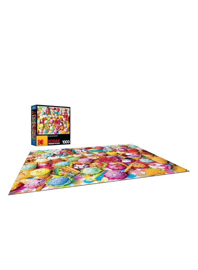 RoseArt Kodak Premium Puzzles Variety of Colorful Ice Cream Jigsaw Puzzle