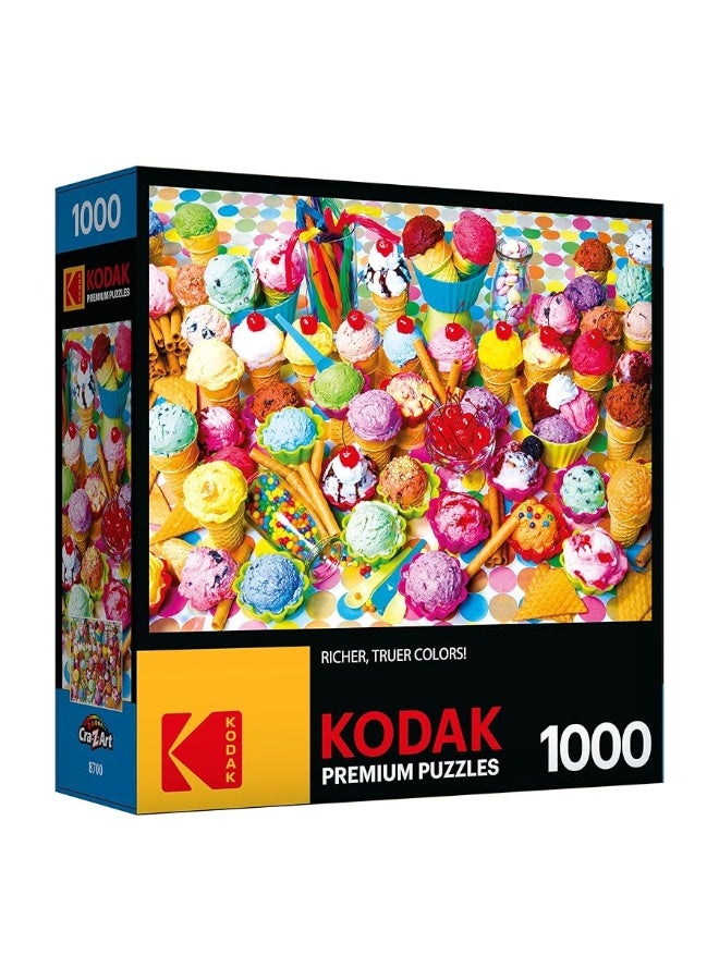 RoseArt Kodak Premium Puzzles Variety of Colorful Ice Cream Jigsaw Puzzle