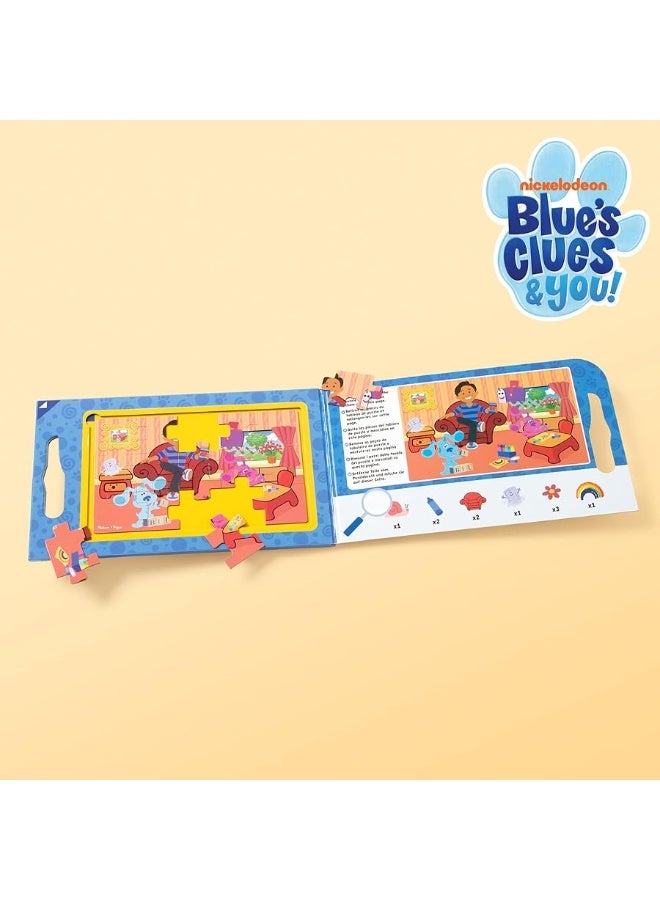 Melissa & Doug Blue's Clues & You! Take-Along Magnetic Jigsaw Puzzles (2 15-Piece Puzzles)