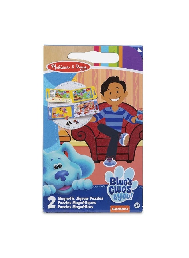 Melissa & Doug Blue's Clues & You! Take-Along Magnetic Jigsaw Puzzles (2 15-Piece Puzzles)