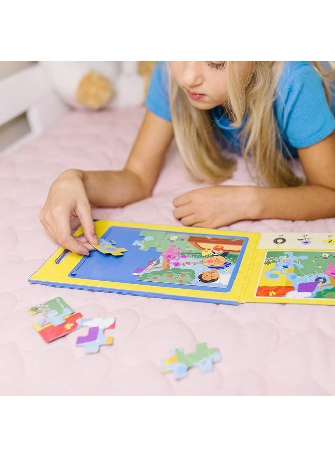 Melissa & Doug Blue's Clues & You! Take-Along Magnetic Jigsaw Puzzles (2 15-Piece Puzzles)