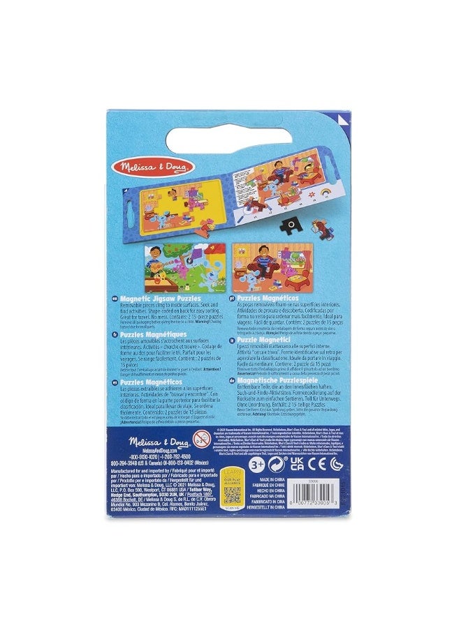 Melissa & Doug Blue's Clues & You! Take-Along Magnetic Jigsaw Puzzles (2 15-Piece Puzzles)