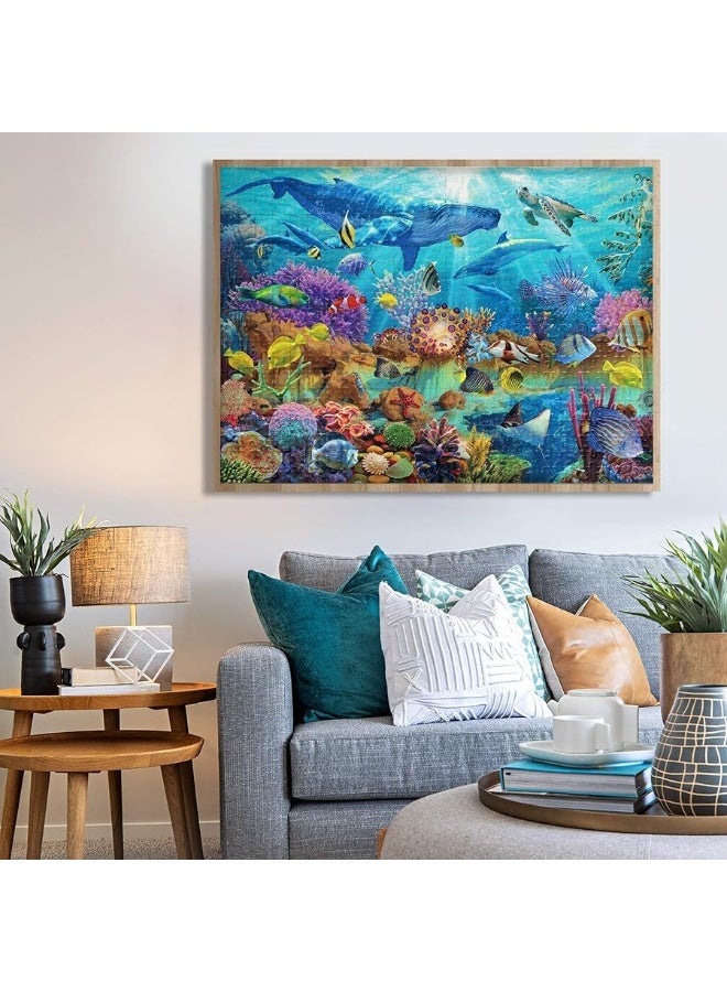 Becko US Puzzles for Adults Jigsaw Puzzles 500 Pieces Puzzles for Kids and Adults - Undersea World Underwater Paradise Ocean Scene