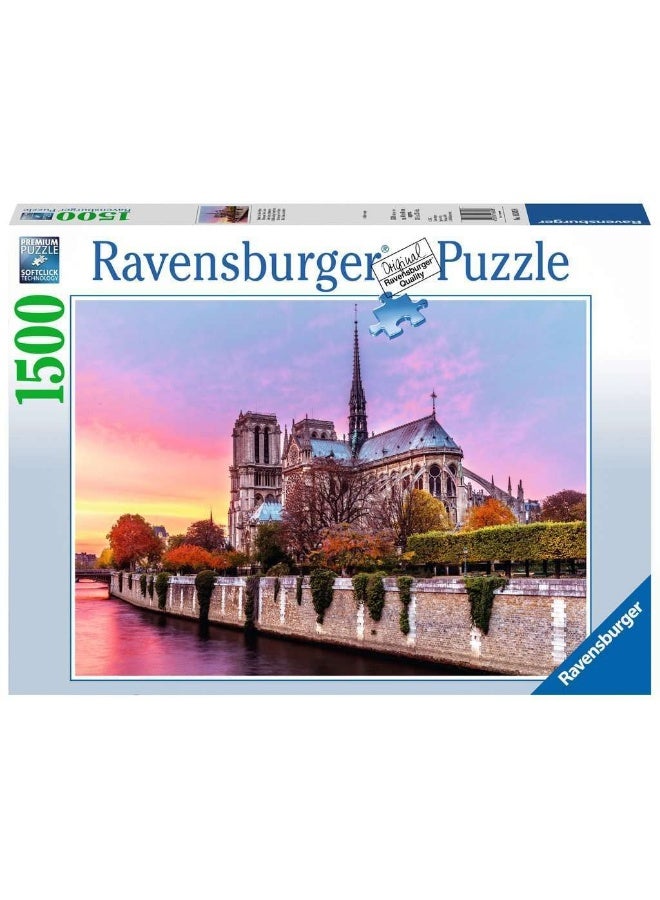 Ravensburger Picturesque Notre Dame 1500 Piece Jigsaw Puzzle for Adults  16345  Every Piece is Unique Softclick Technology Means Pieces Fit Together Perfectly