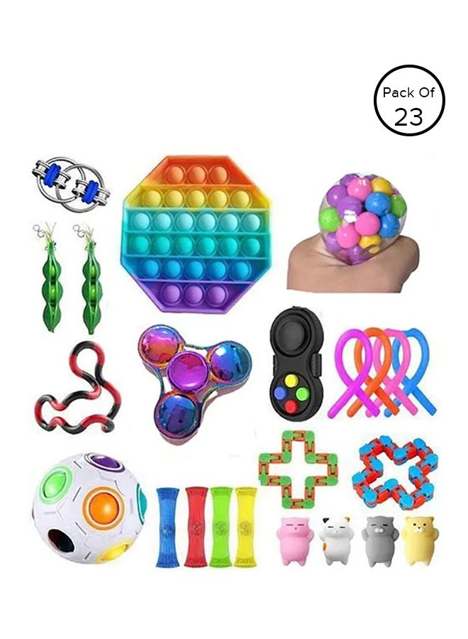 23-Piece Simple Dimple Mini Bubble Sensory Lightweight High-Quality Fidget Toy Set