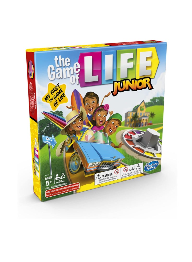 Hasbro Gaming The Game of Life Junior Board Game – Fun Family Game for Kids Ages 5 and Up