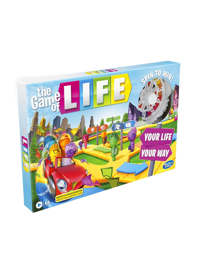 Hasbro Gaming The Game of Life Board Game - Fun Family Game for Kids Ages 9+ - Classic for 2-8 Players