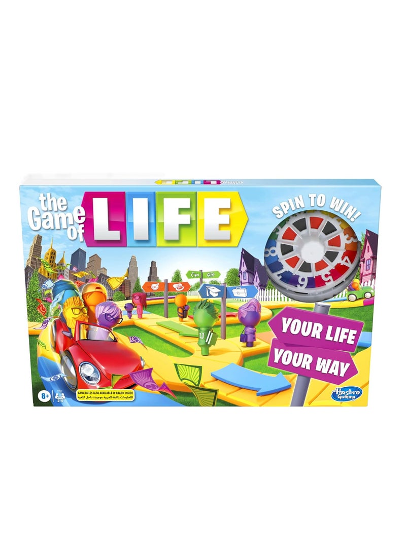 Hasbro Gaming The Game of Life Board Game - Fun Family Game for Kids Ages 9+ - Classic for 2-8 Players