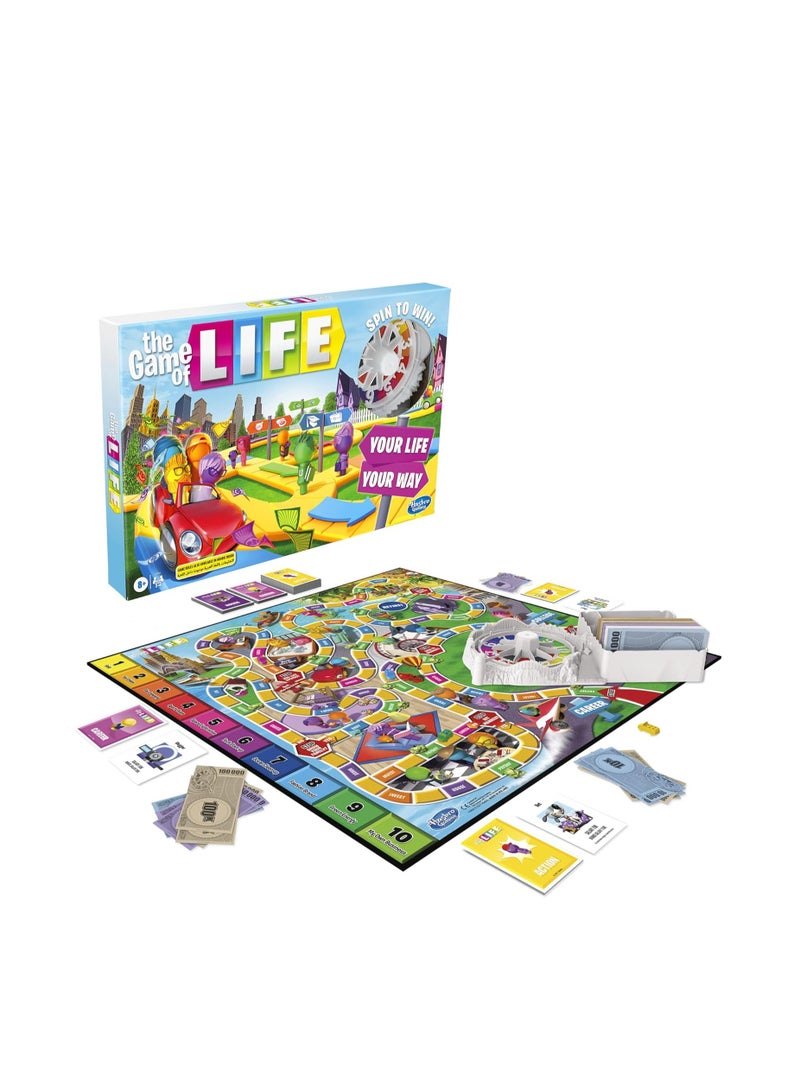 Hasbro Gaming The Game of Life Board Game - Fun Family Game for Kids Ages 9+ - Classic for 2-8 Players